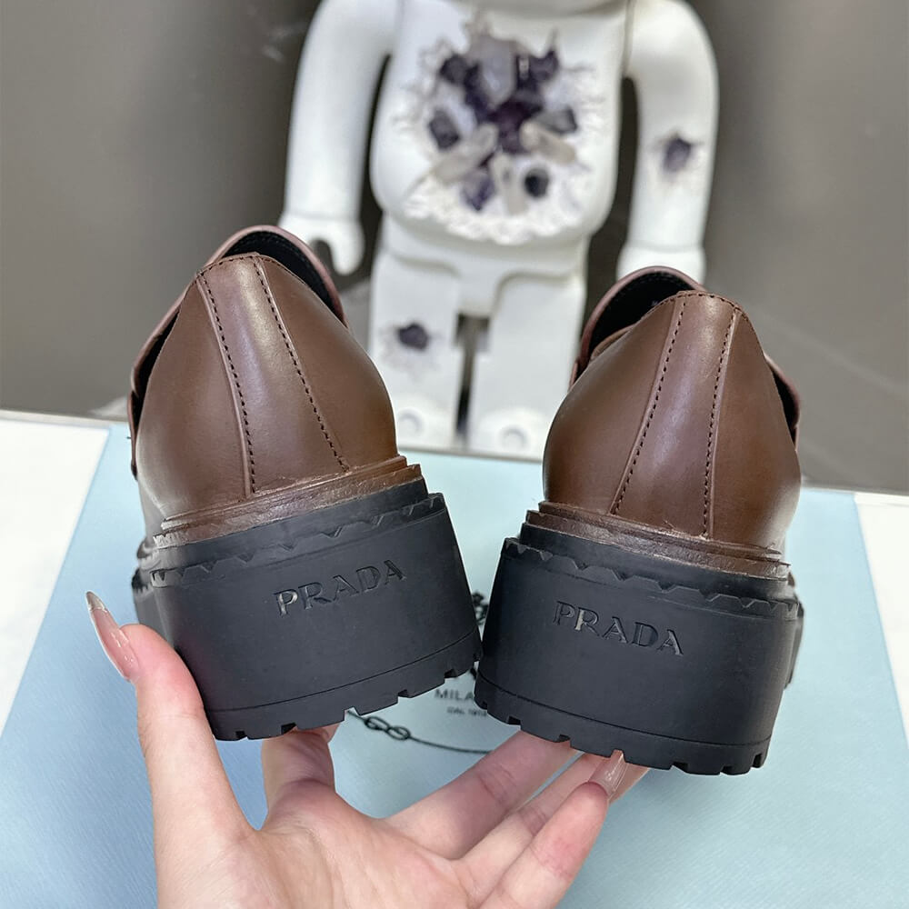 Double Chocolate Leather Loafers