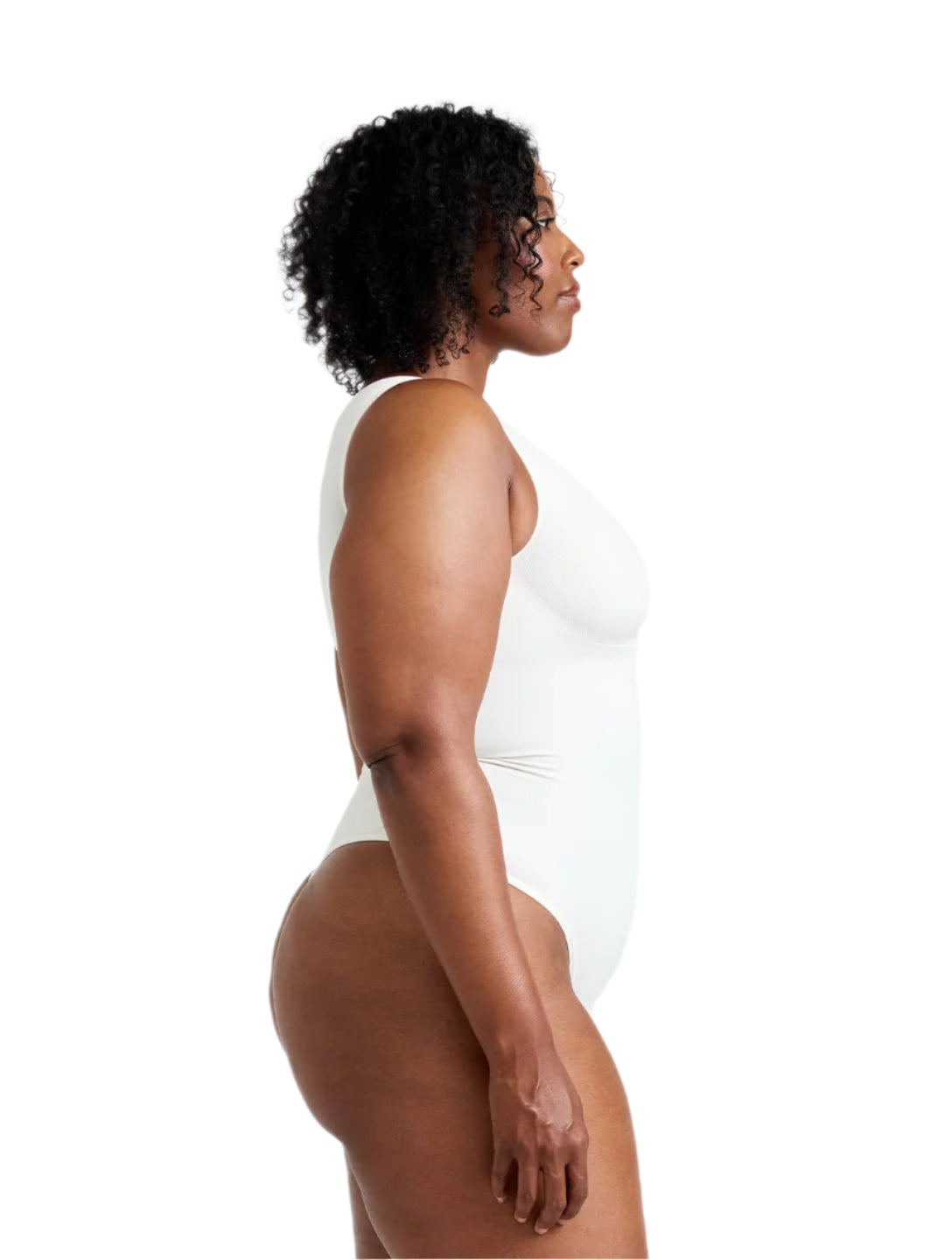 Round Neck Thong Bodysuit