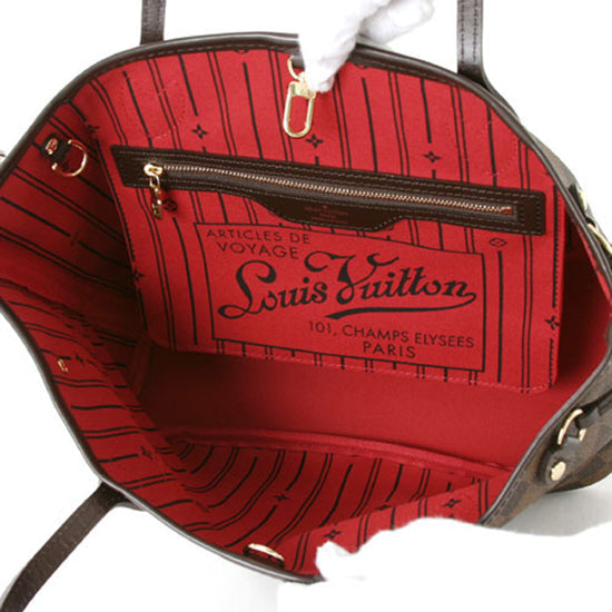 N51109 Neverfull PM Shoulder Bag Damier Ebene Canvas