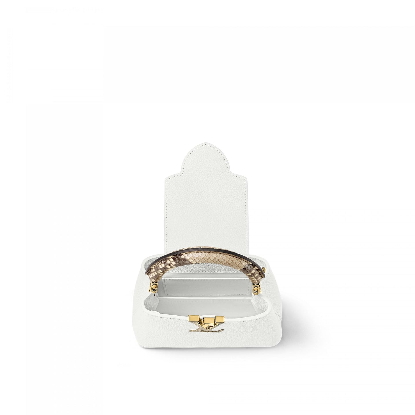 N98477 Capucines Mini Python Snow White