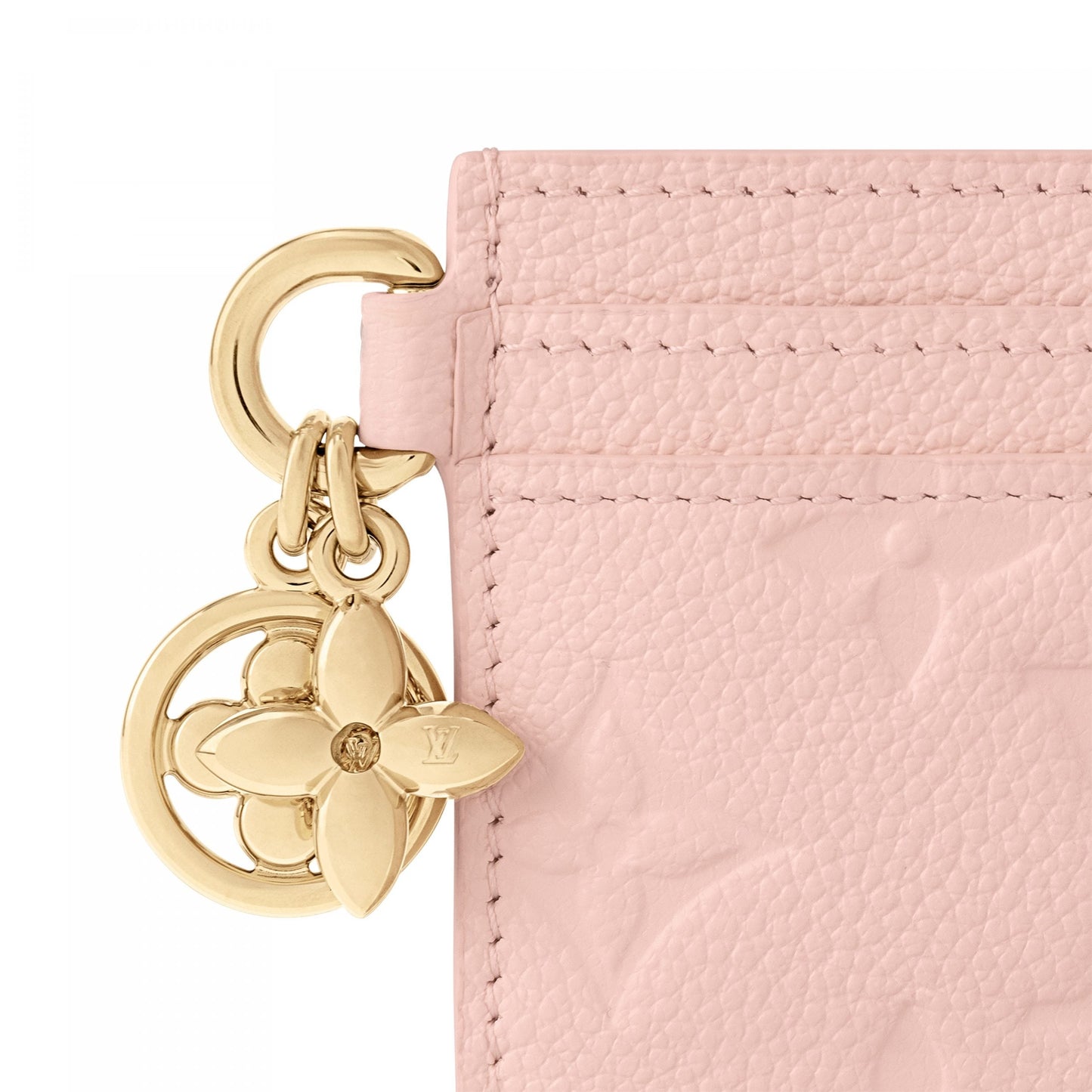 M83562 LV Charms Card Holder Opale Pink