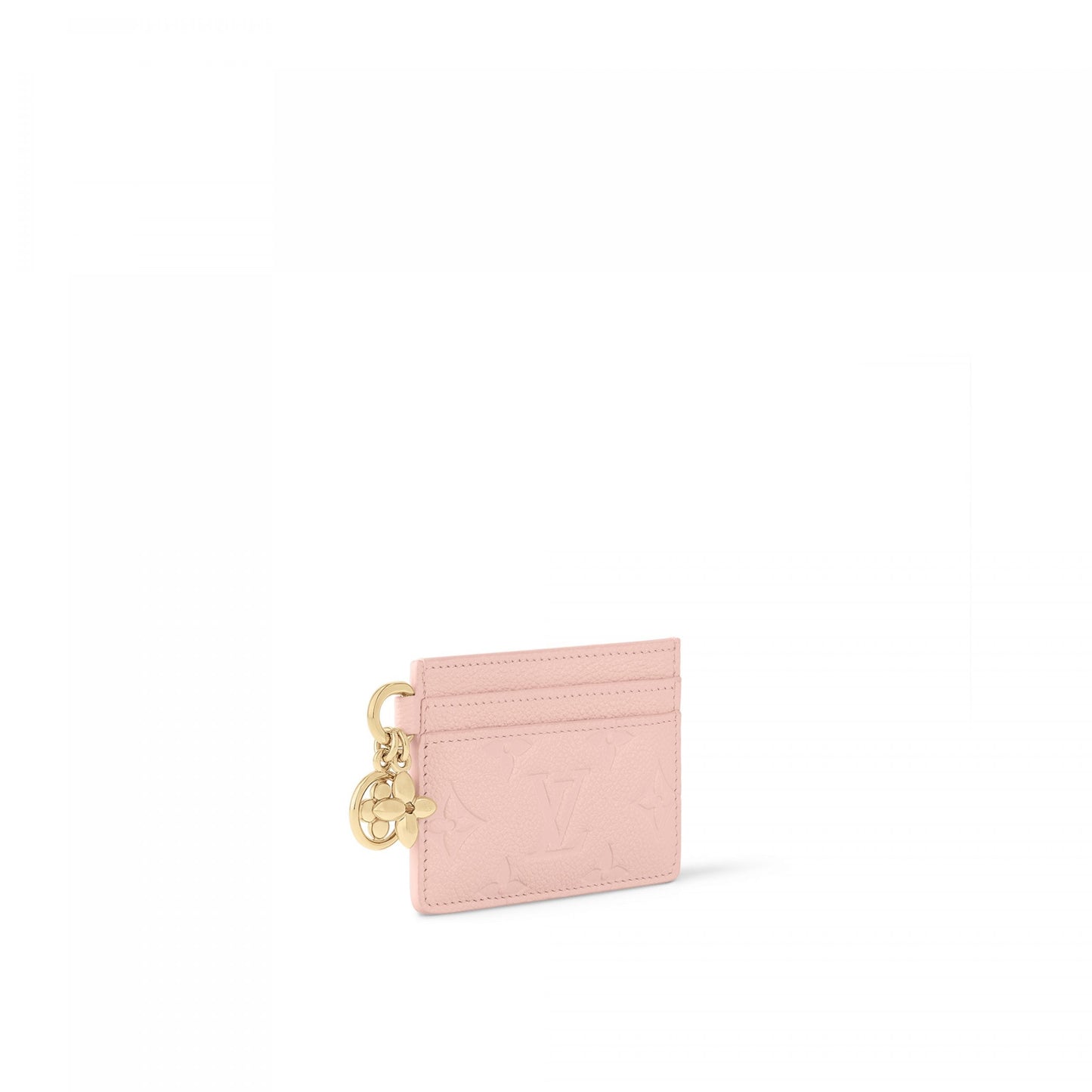 M83562 LV Charms Card Holder Opale Pink