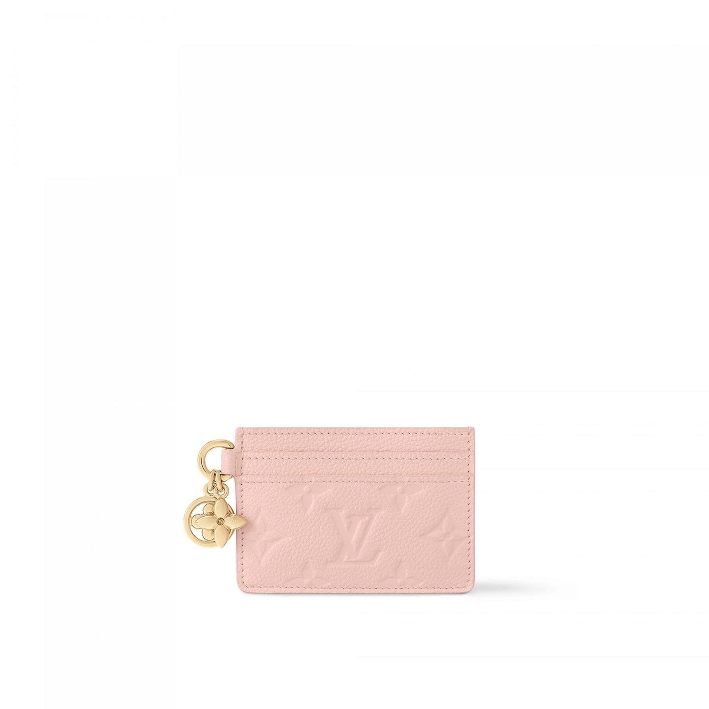 M83562 LV Charms Card Holder Opale Pink