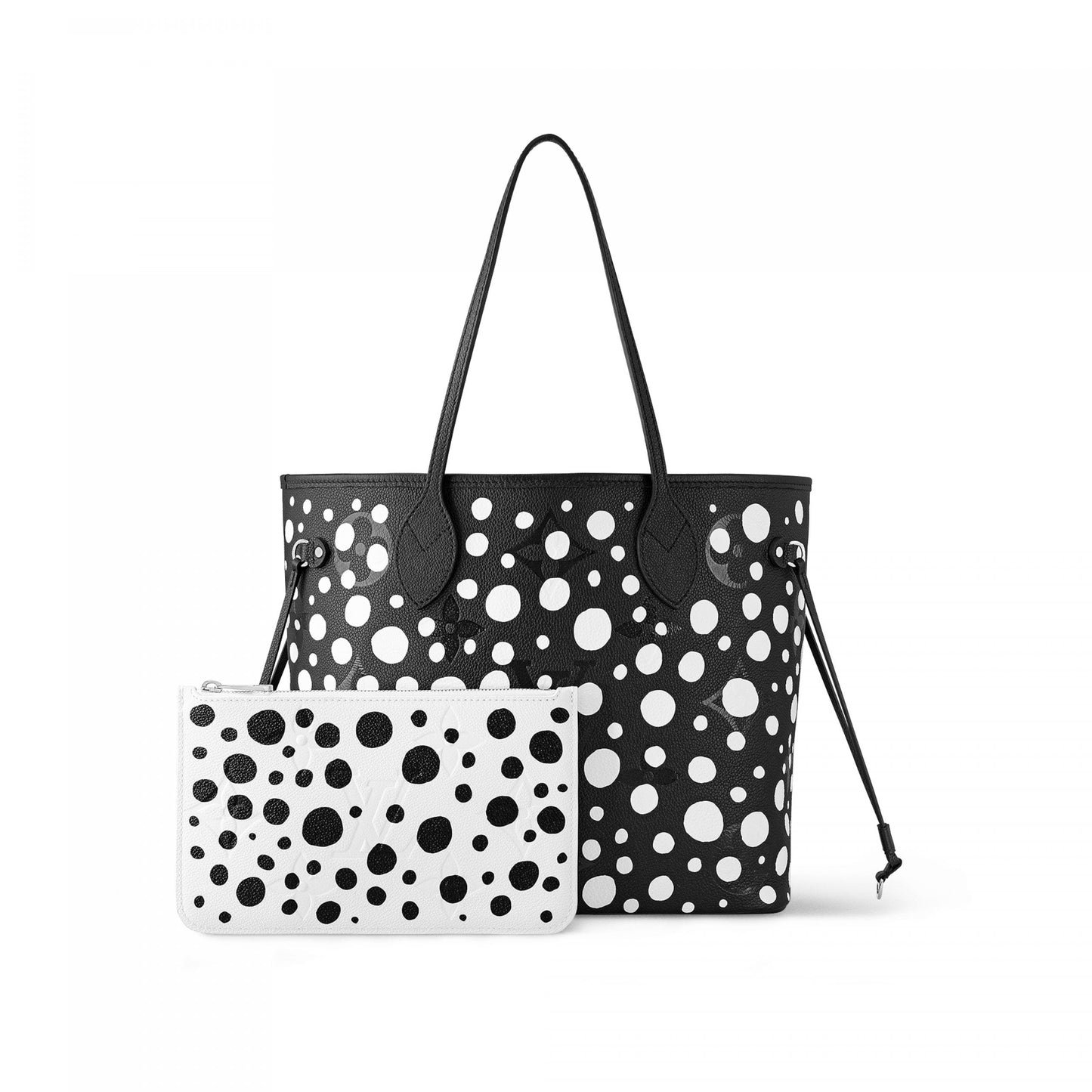 x YK Neverfull MM M46390 Black white