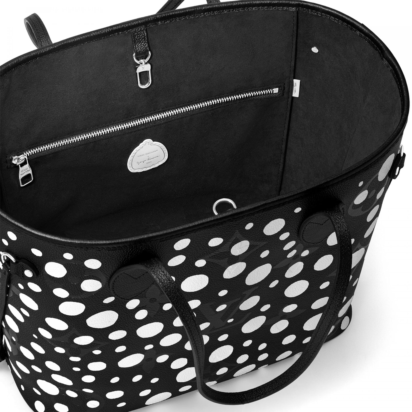 x YK Neverfull MM M46390 Black white