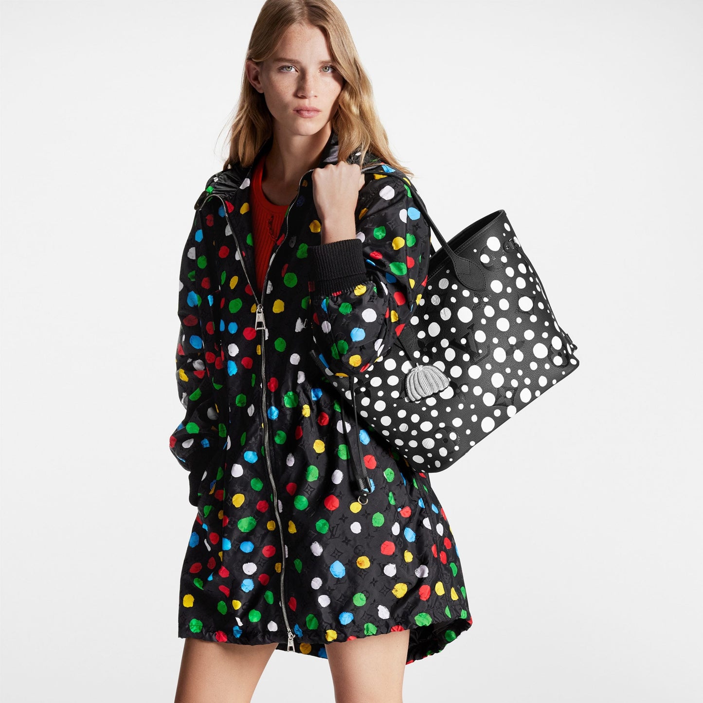 x YK Neverfull MM M46390 Black white