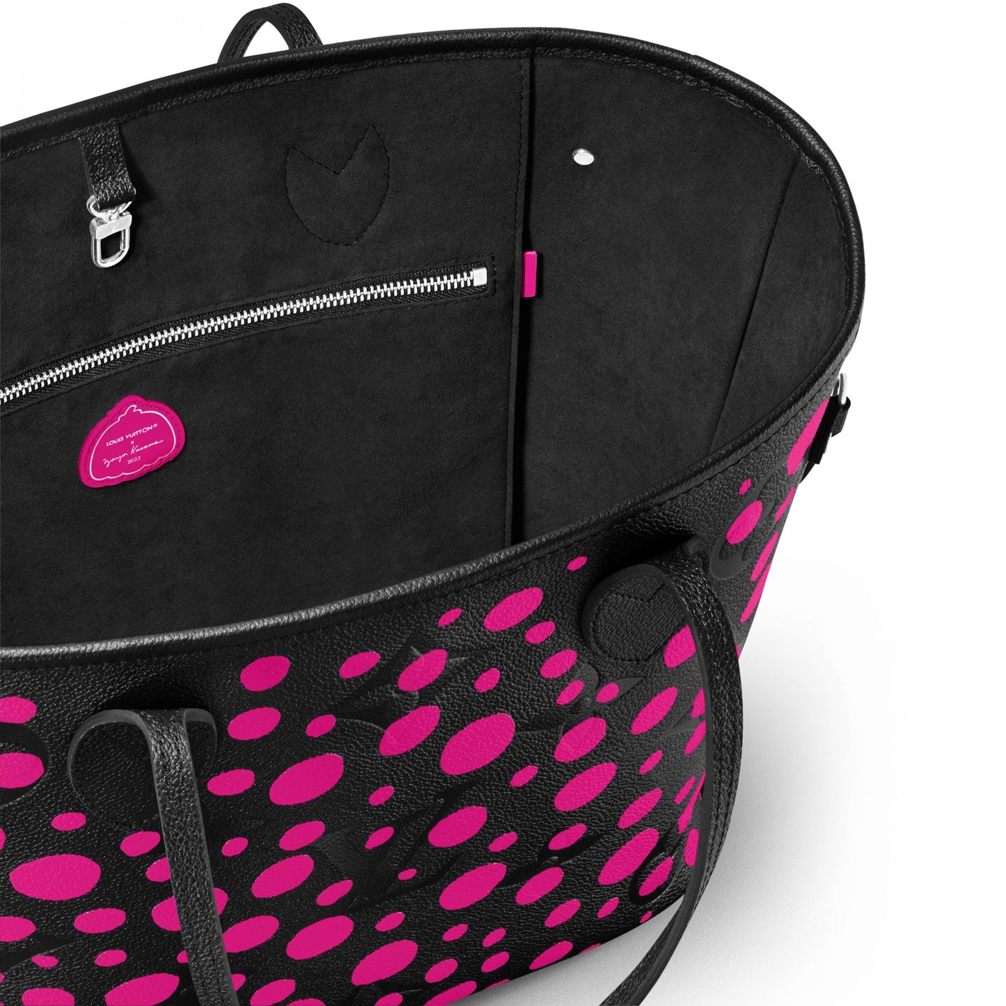 x YK Neverfull MM M46419 Noir Fuchsia