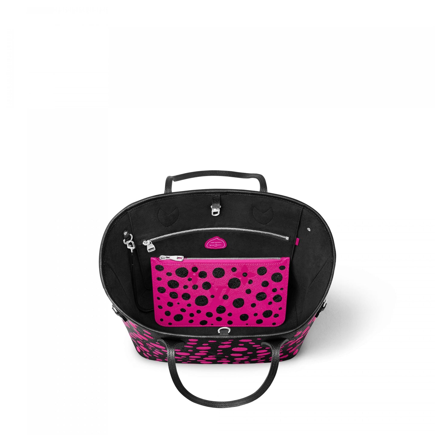 x YK Neverfull MM M46419 Noir Fuchsia