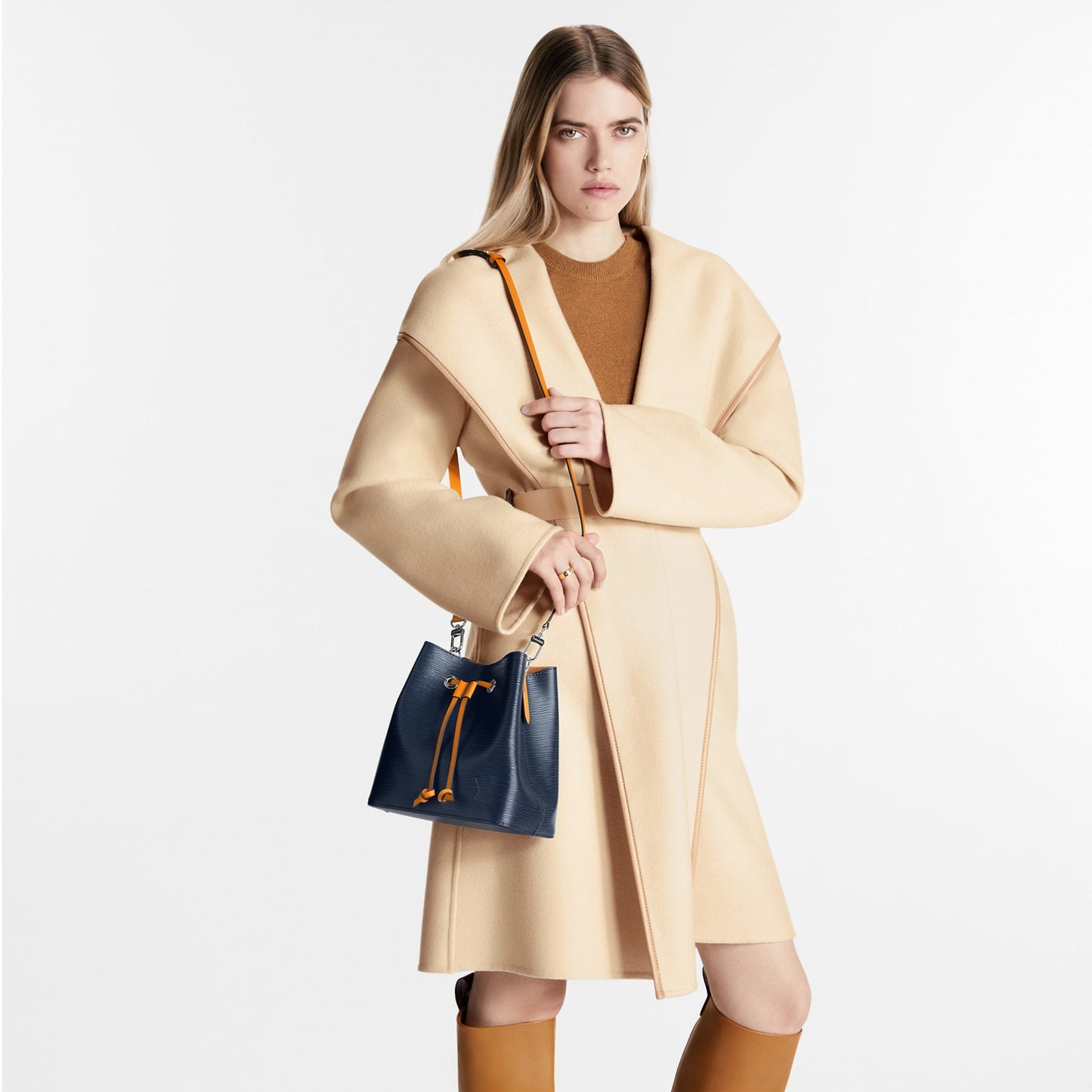 M53610 Epi Leather Indigo Safran Néonoé BB