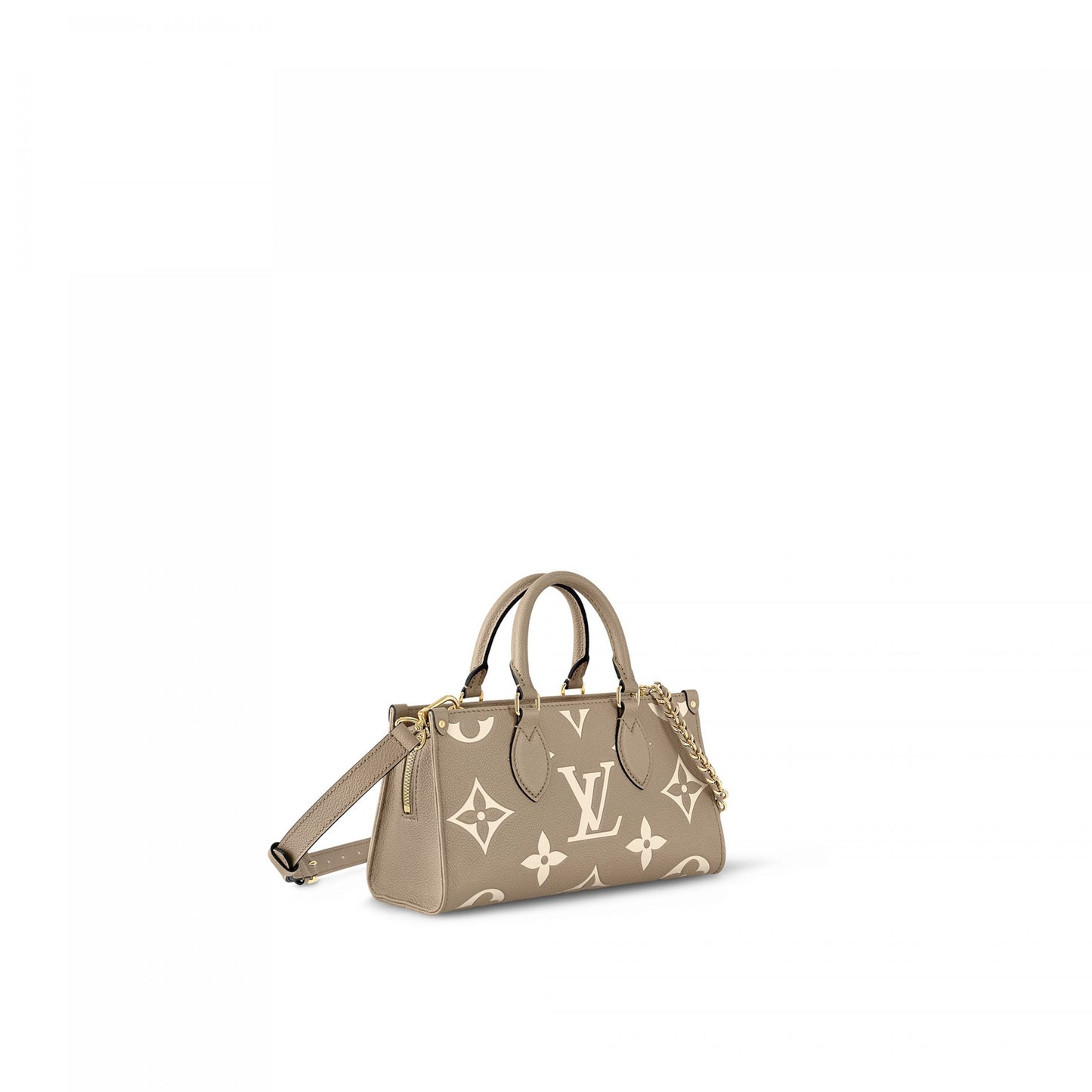 M23641 OnTheGo East West Dove/Cream Bicolor Monogram Empreinte Leather