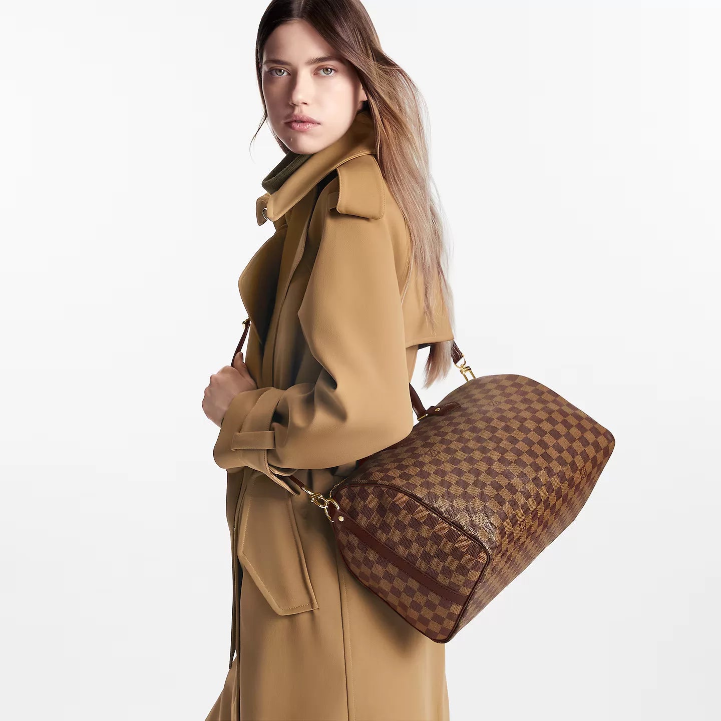 Damier Ebene Canvas Speedy Bandouliere 35 N41366