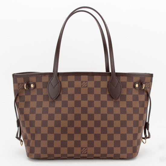 N51109 Neverfull PM Shoulder Bag Damier Ebene Canvas