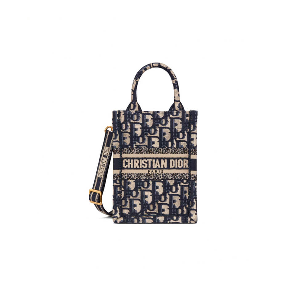 Navy Oblique Phone Bag
