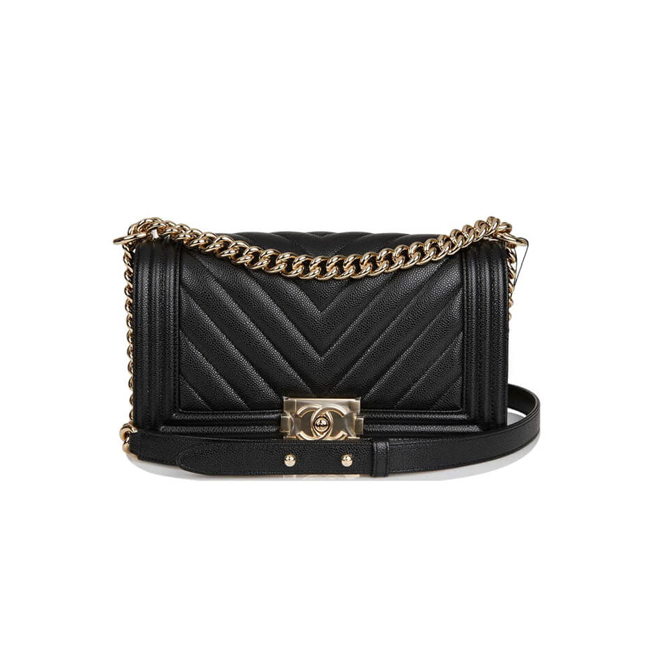 Sac à main garçon Chevron Caviar 