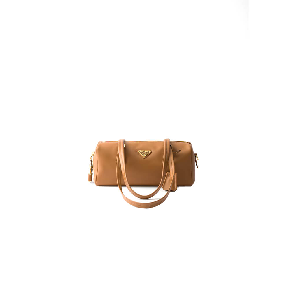Medium Leather Top-Handle Bag with Padlock
