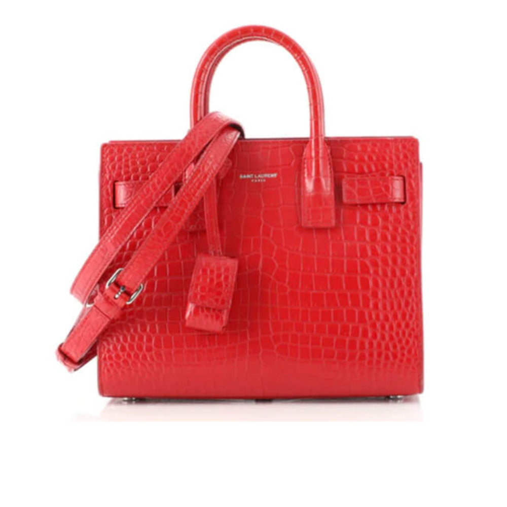 Sac De Jour Baby in Crocodile-Embossed