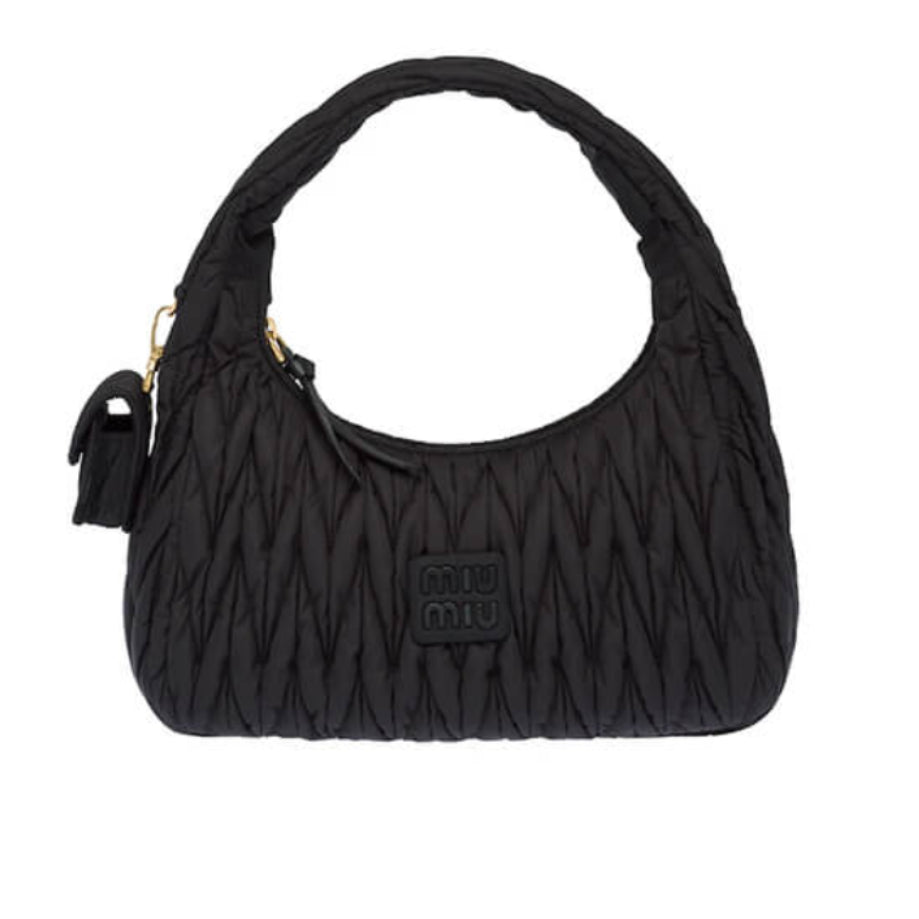 Wander Matelasse Regenerated Nylon Hobo Bag