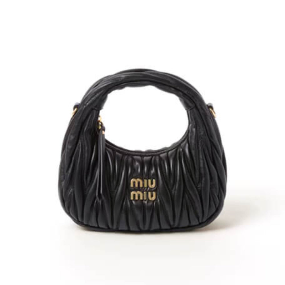 Wander Matelassé Nappa Leather Hobo Mini-Bag