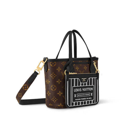Elegant Black Signature Mini Tote Set