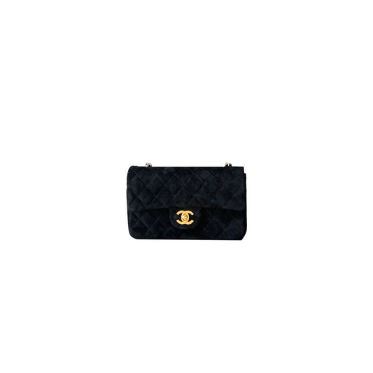 Suede Mini Flap Bag