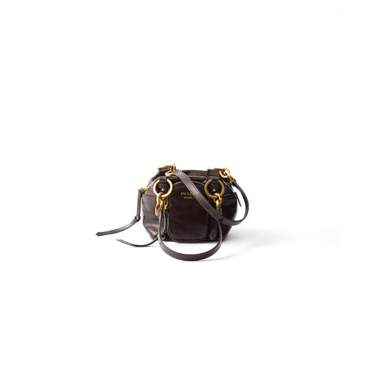 Dangle Leather Top-Handle Mini-Bag