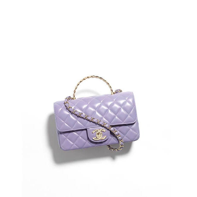 Mini-sac à rabat avec poignée supérieure 