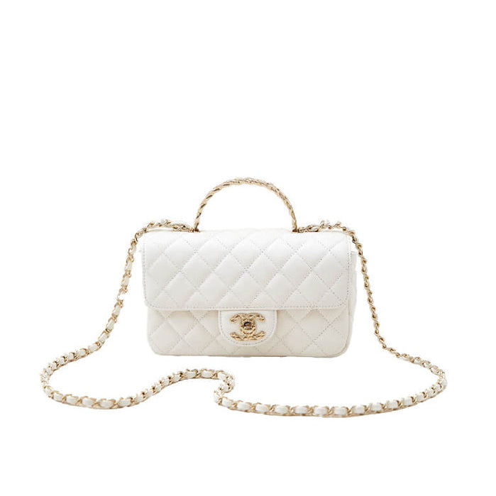 Mini-sac à rabat avec poignée supérieure 