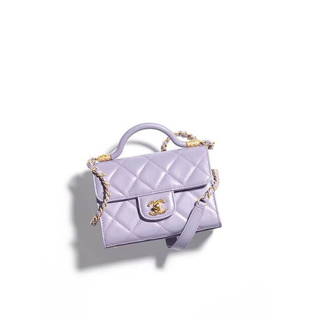 Mini-sac à rabat avec poignée supérieure 