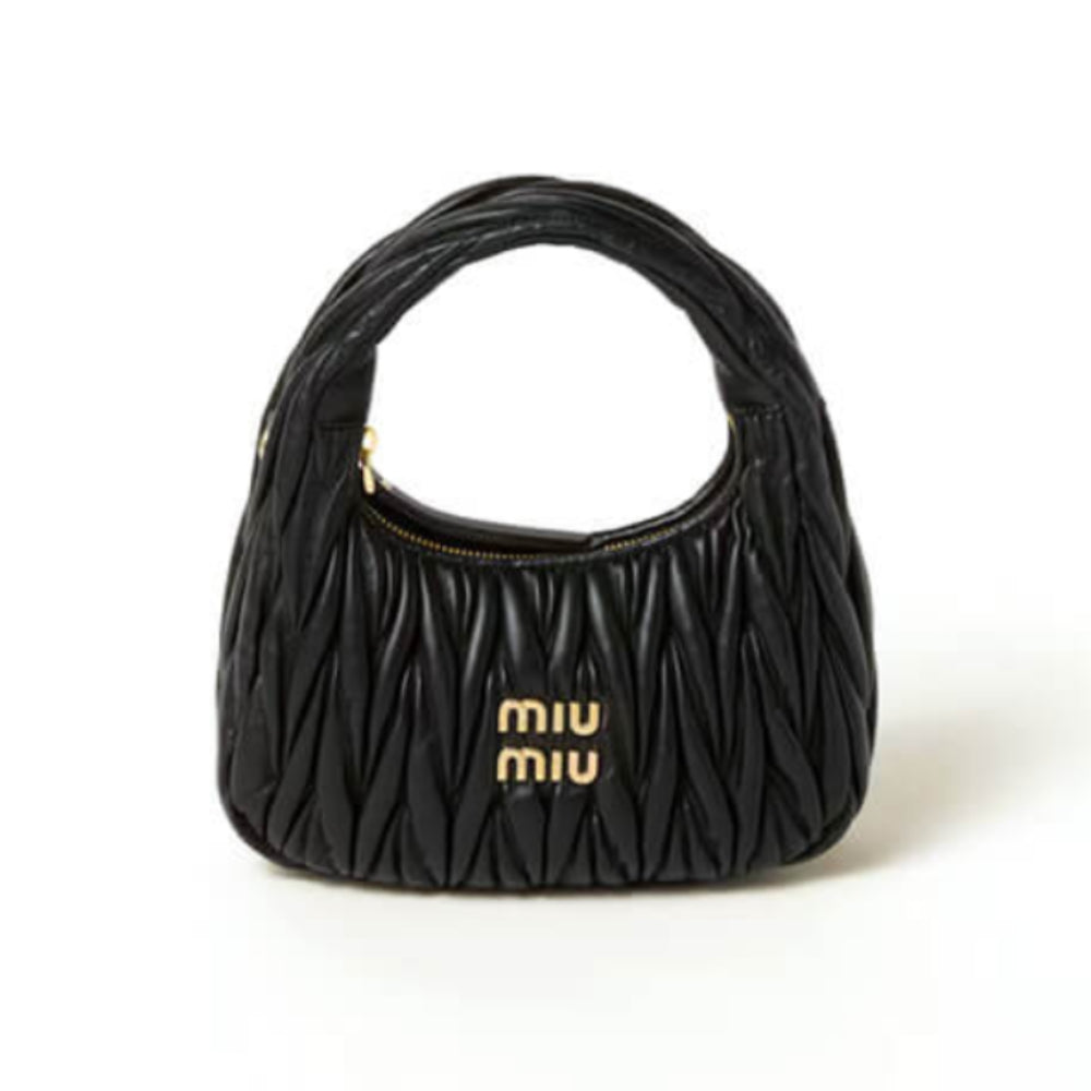 Small Wander Matelasse Nappa Leather Hobo Bag