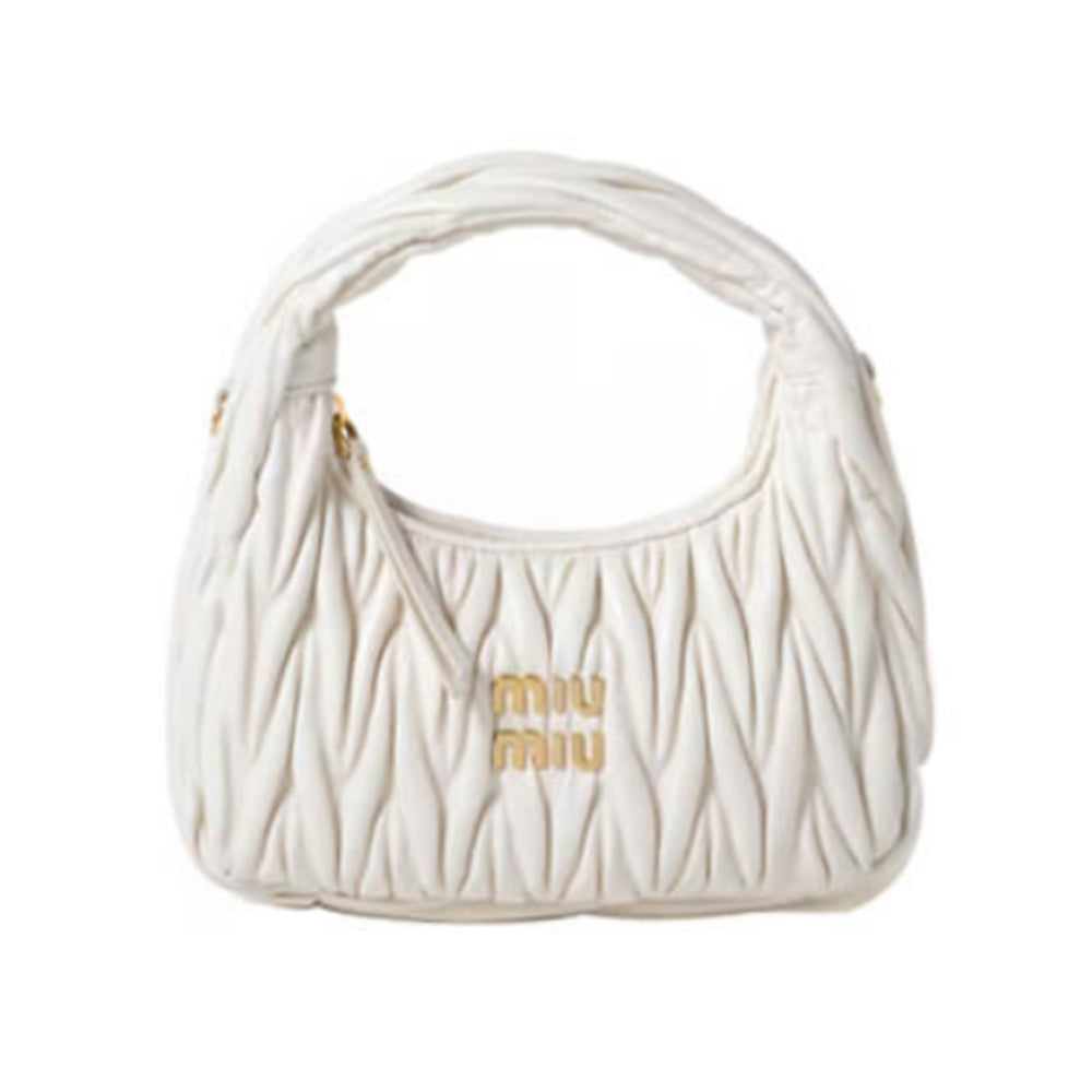 Small Wander Matelasse Nappa Leather Hobo Bag