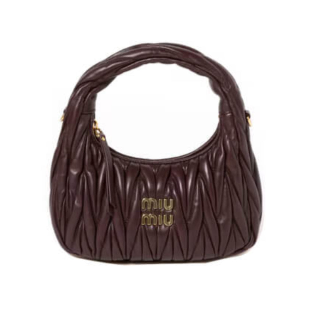 Small Wander Matelasse Nappa Leather Hobo Bag