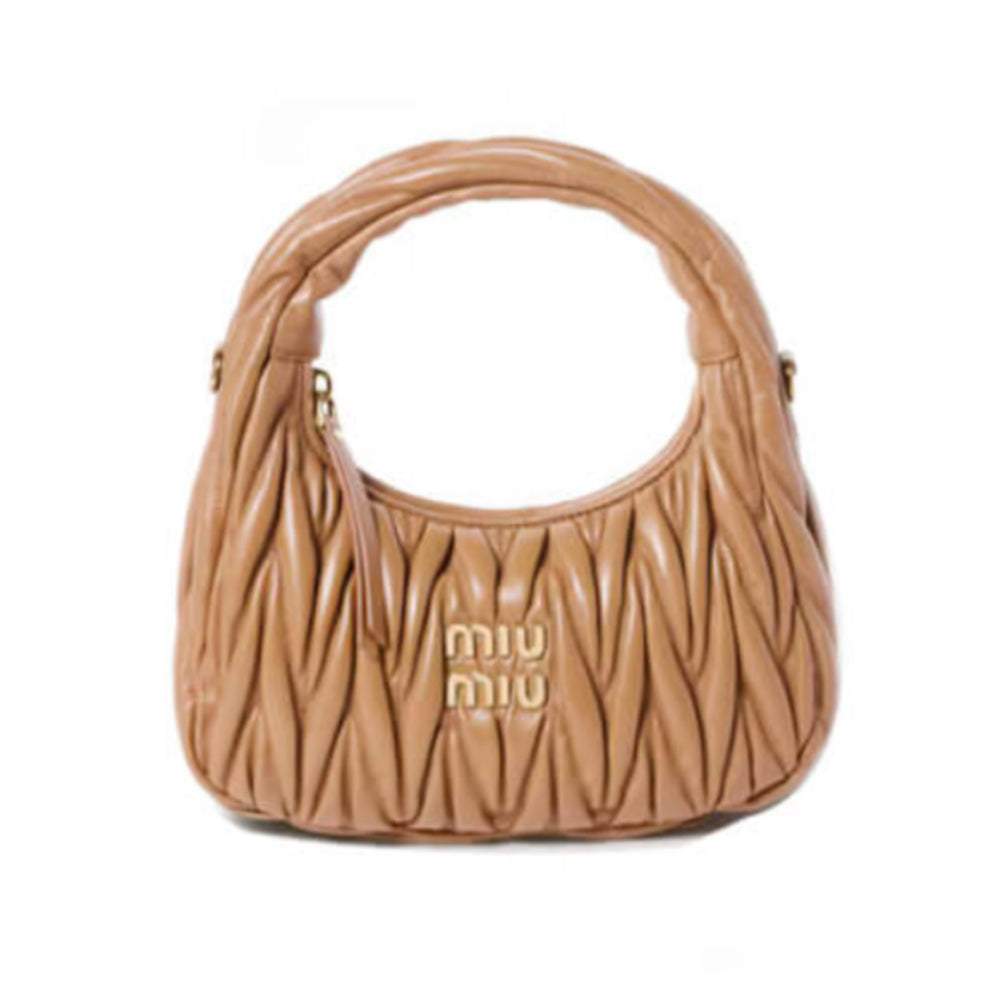 Small Wander Matelasse Nappa Leather Hobo Bag