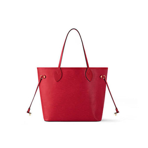Bold Red Epi Leather Tote Set