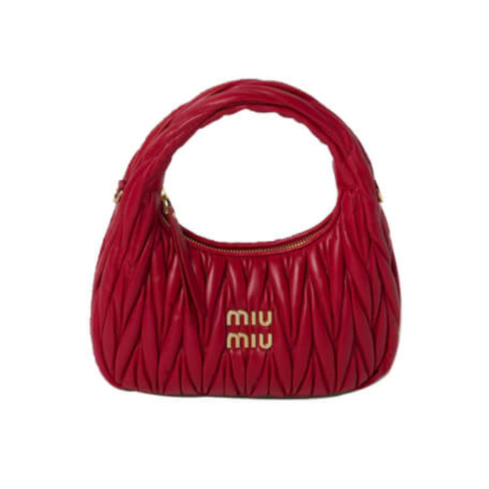 Small Wander Matelasse Nappa Leather Hobo Bag