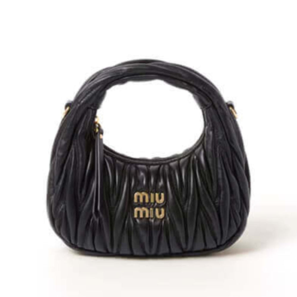Mini Wander Matelasse Nappa Leather Hobo Bag