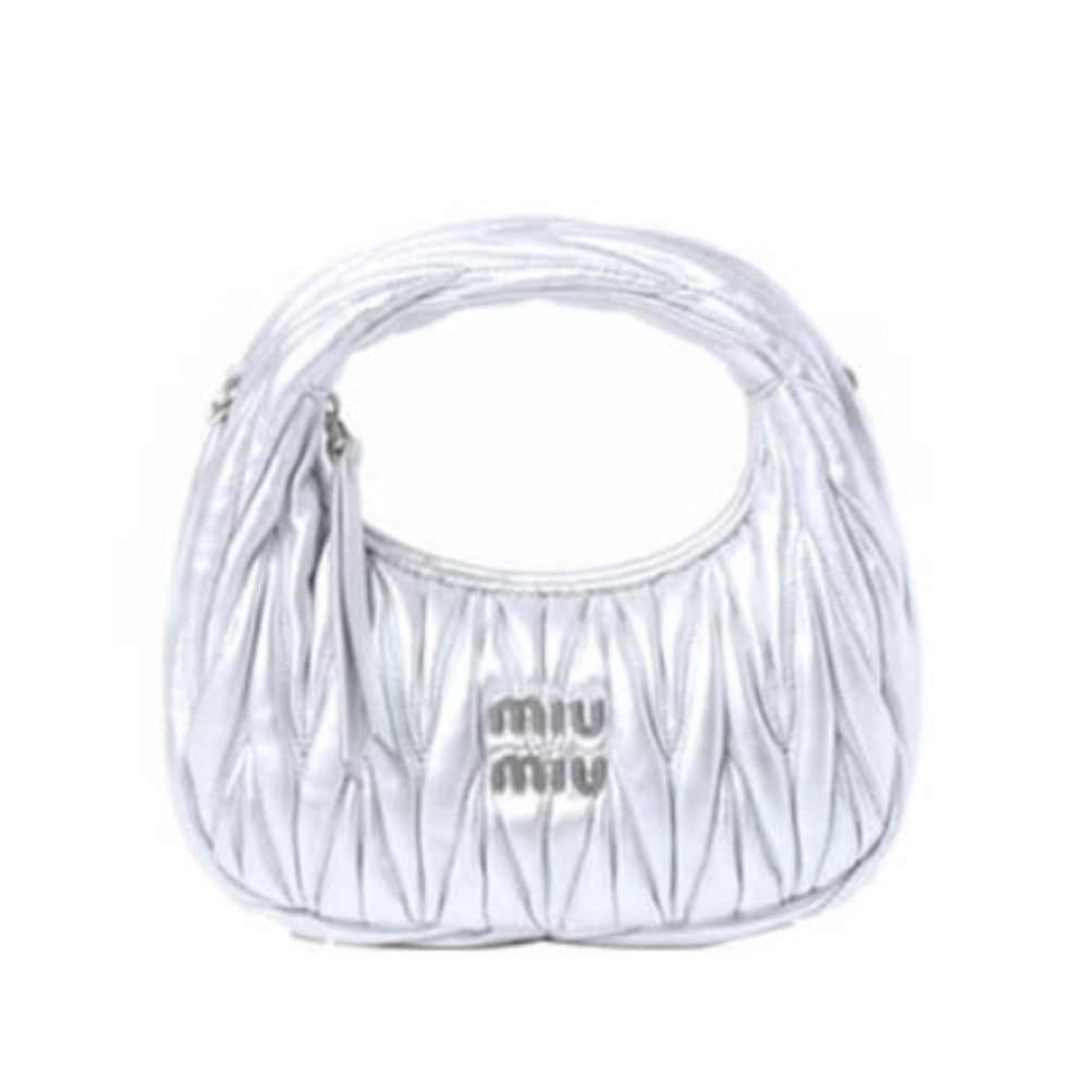 Mini Wander Matelasse Nappa Leather Hobo Bag