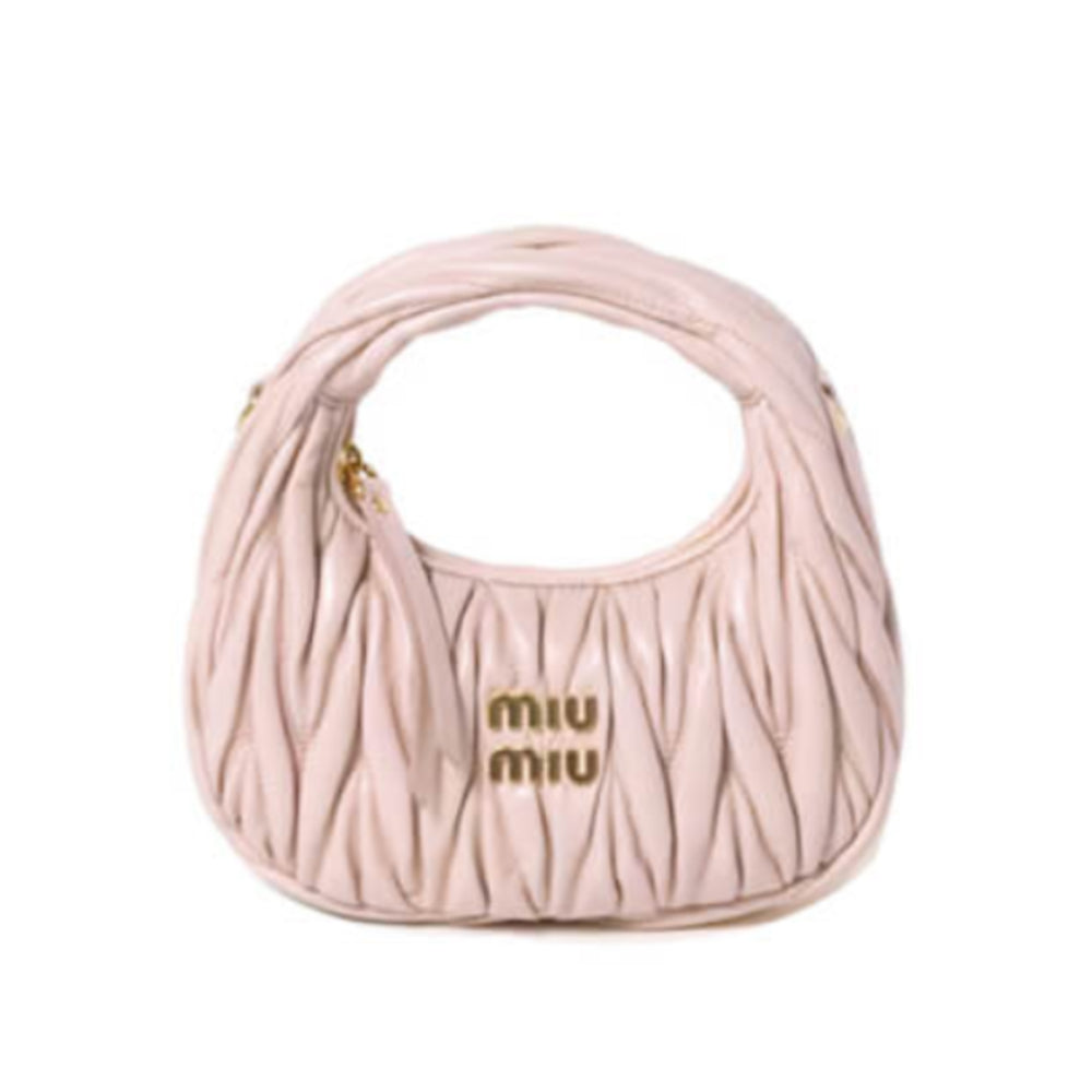 Mini Wander Matelasse Nappa Leather Hobo Bag