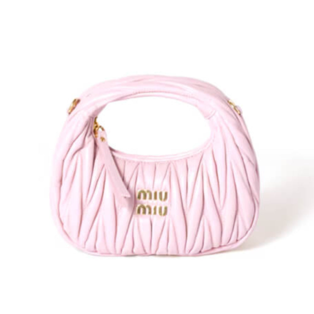 Mini Wander Matelasse Nappa Leather Hobo Bag