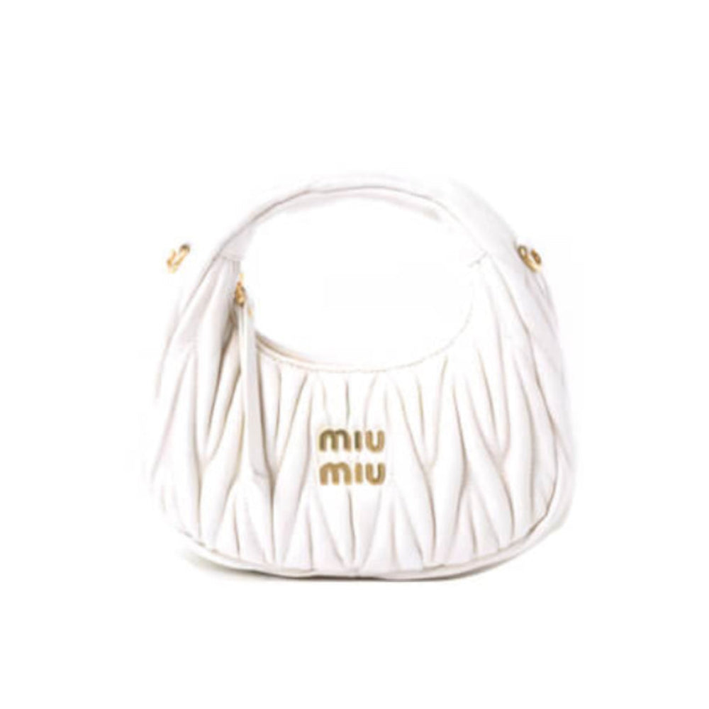 Mini Wander Matelasse Nappa Leather Hobo Bag