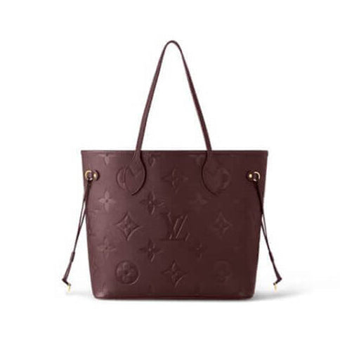Refined Burgundy Embossed Tote Set