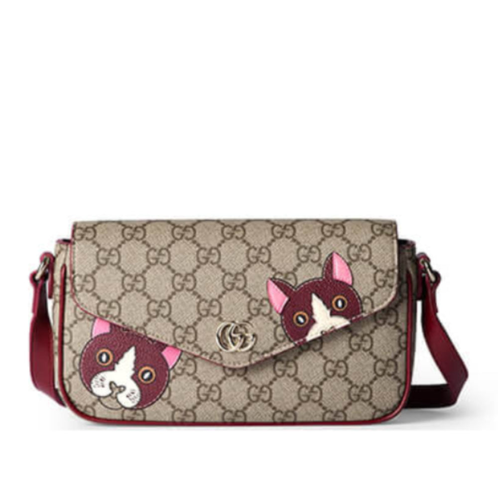 Supreme Monogram Cat Print Mini Shoulder Bag