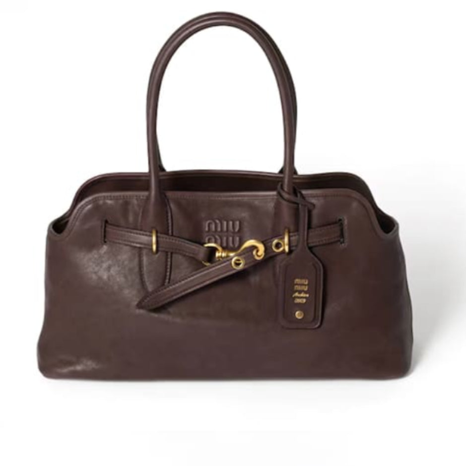 Large Aventure Nappa Leather Bag