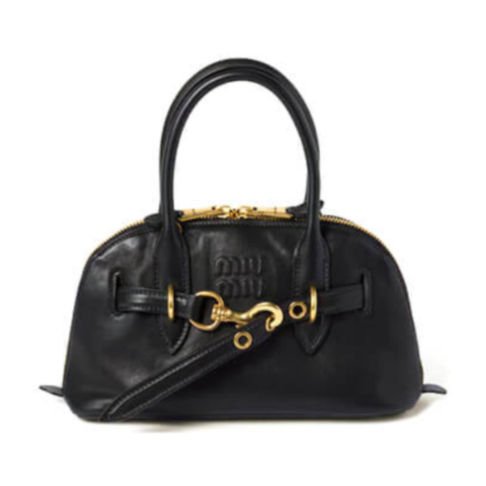 Small Aventure Nappa Leather Top-Handle Bag