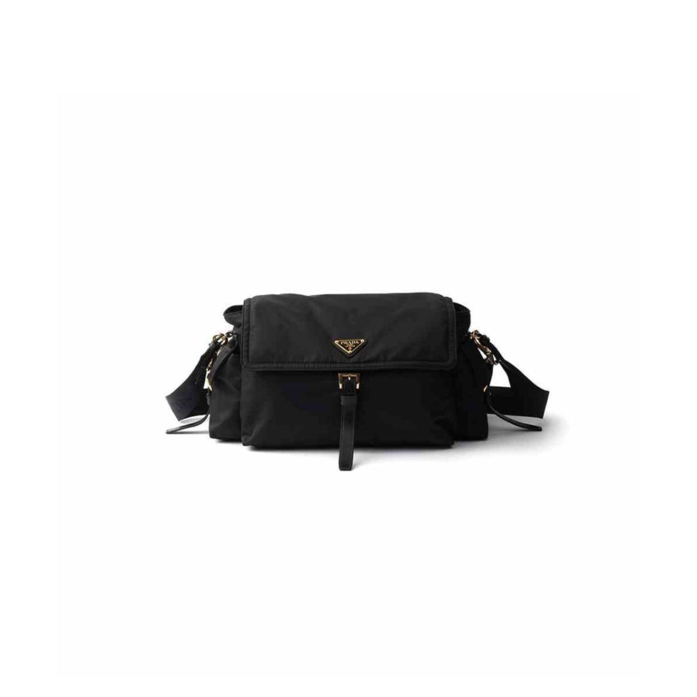 Explore Large Re-Nylon Shoulder Bag with Flap