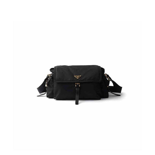 Explore Large Re-Nylon Shoulder Bag with Flap