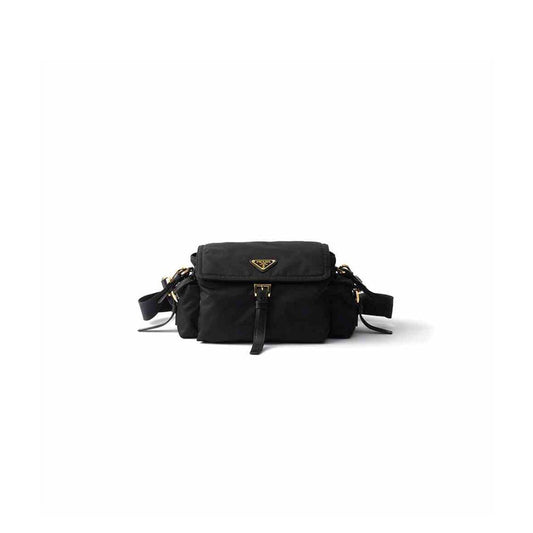 Explore Medium Re-Nylon Shoulder Bag with Flap