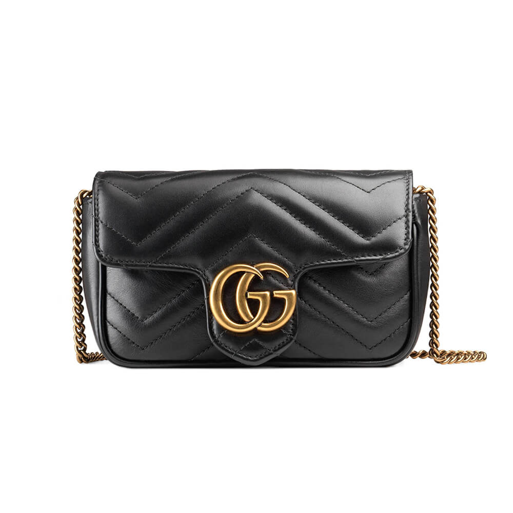 Sac super mini GG Marmont en cuir matelassé 