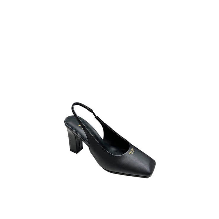 Leather Slingback Pumps 85 Mm