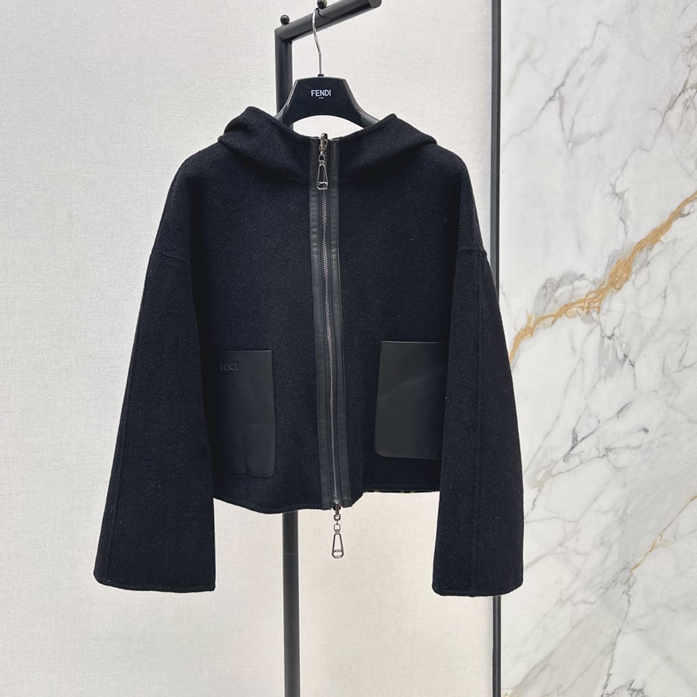 Manteau réversible FENDI pour femme (taille : S|M|L)