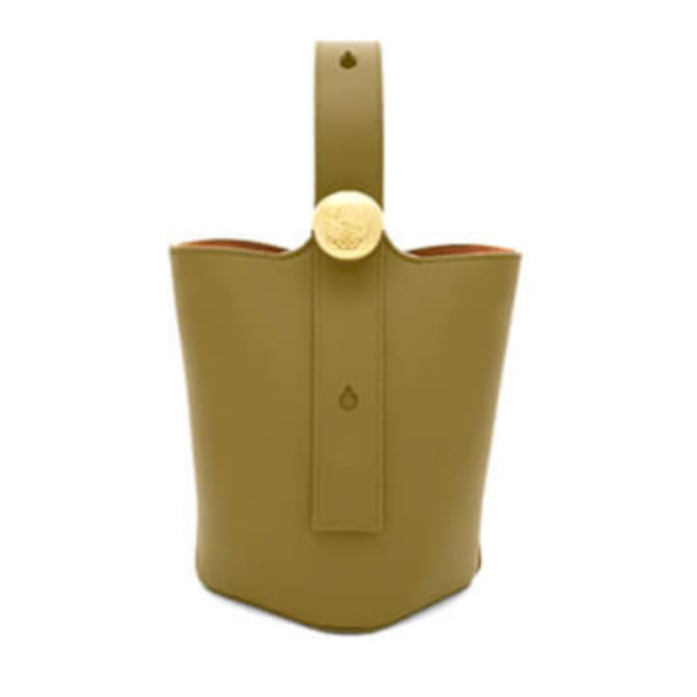 Mini Pebble Bucket in Smooth Calfskin